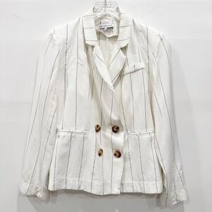 Heartloom Jax Blazer Linen Cotton Blend Double Breasted Small